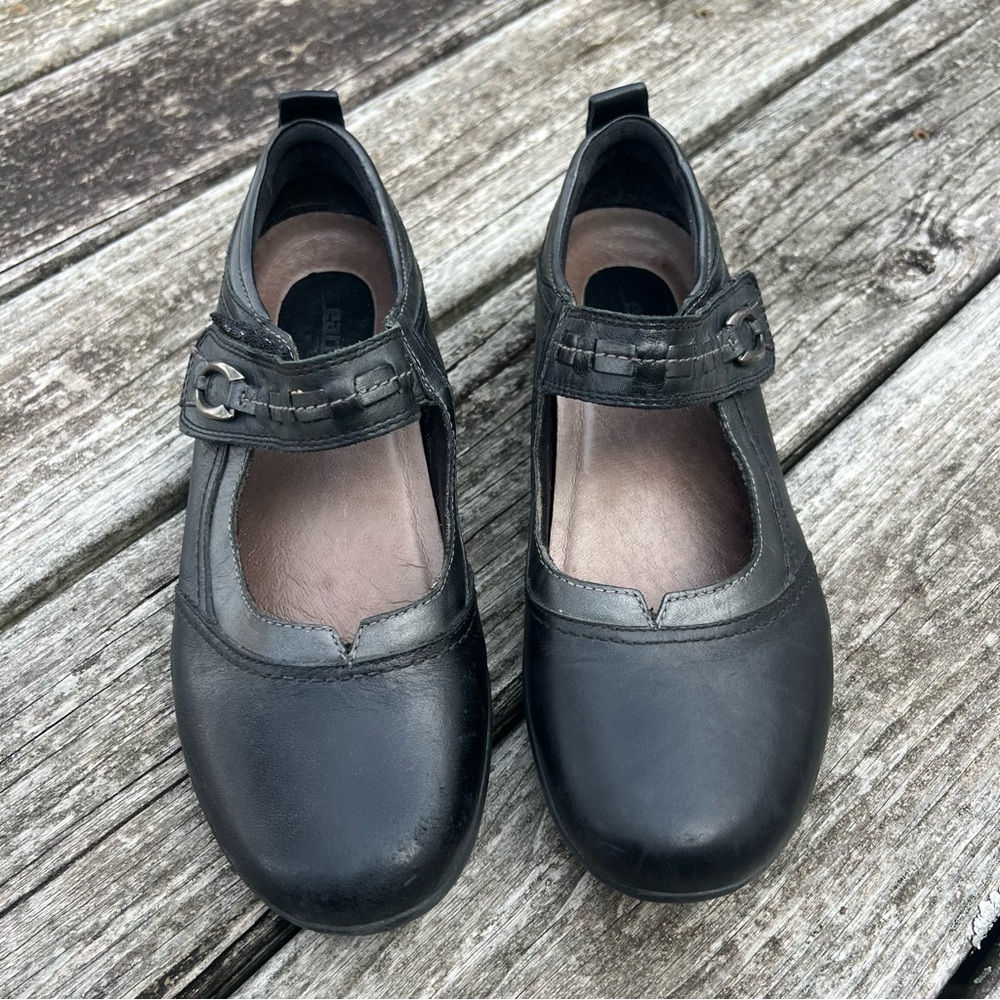 Earth Angelica Mary Jane Leather Shoes Wide